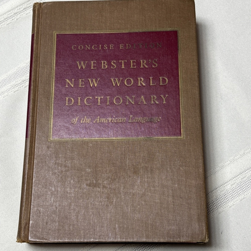 webster Concise Edition new world dictionary Of The American Language Vtg 1962